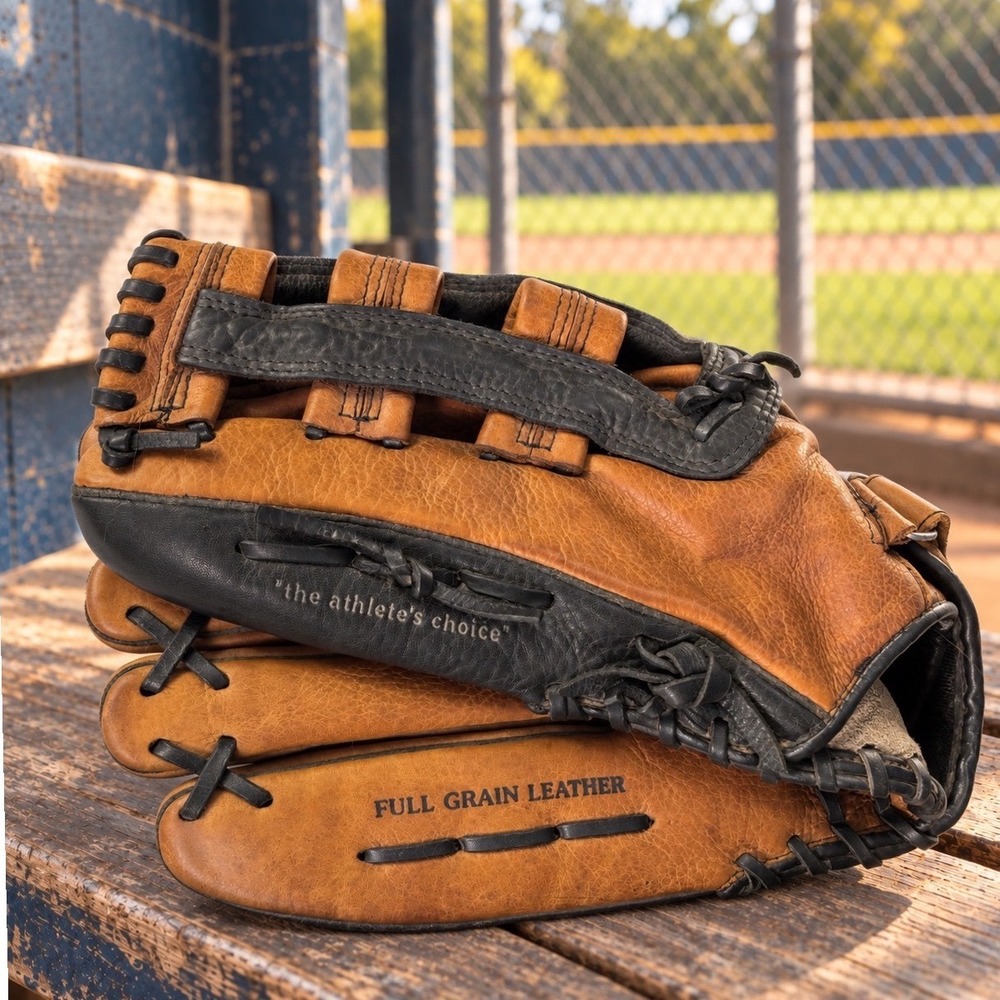 MacGregor 13.5" Softball Glove LHT Left Hand Throw Leather Deep Grip Pocket